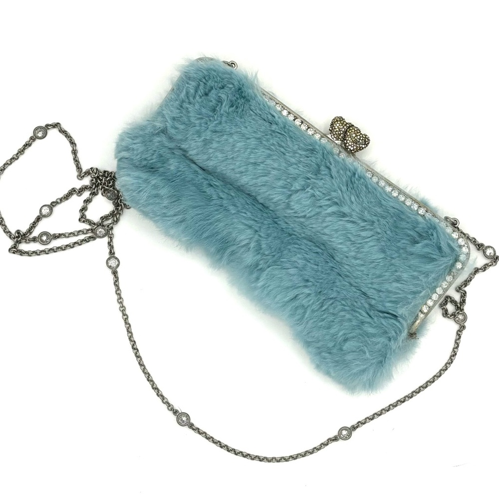 Juicy Couture rabbit fur purse
